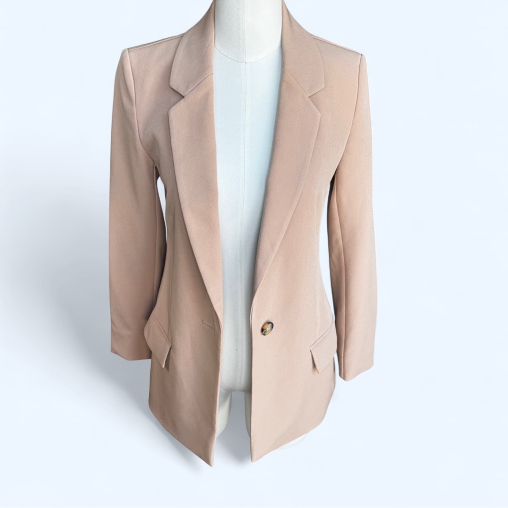 The Drop Elegant Tan Women's Blazer brand new with tag one button xxs